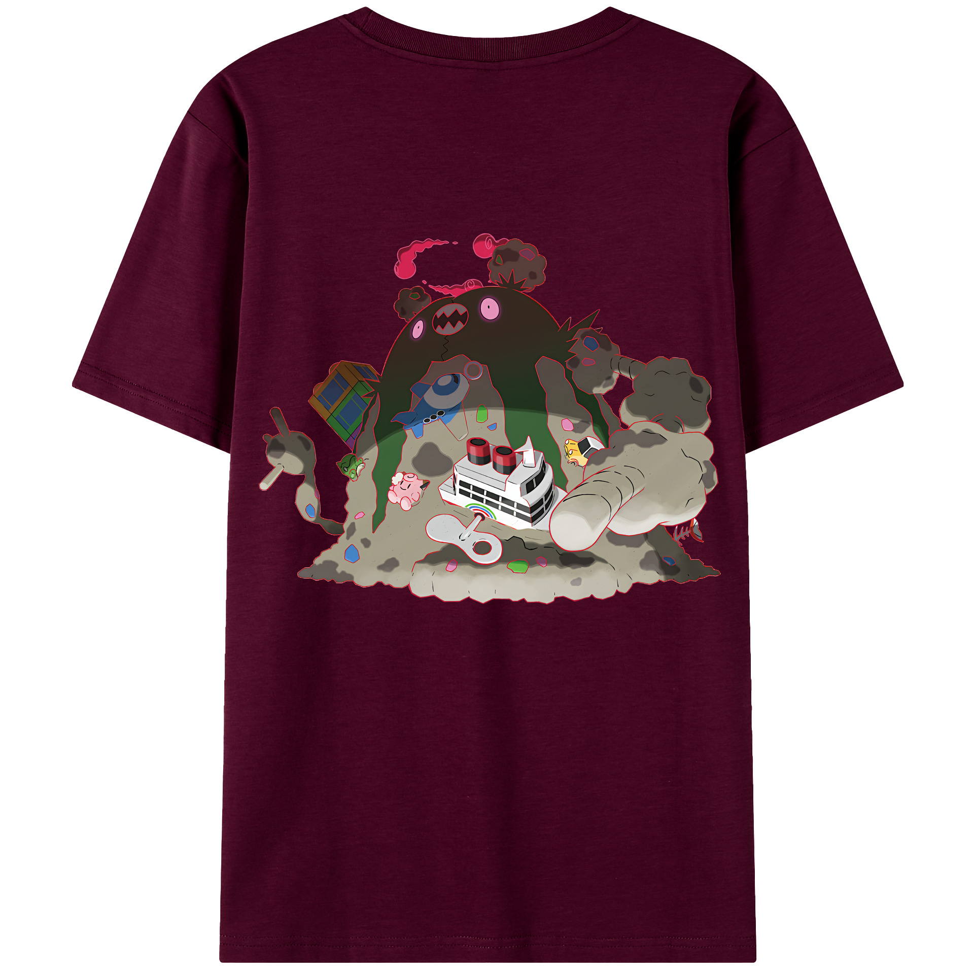 （画像用） ポケットモンスター Pokémon レディース半袖Tシャツ(バックプリント)